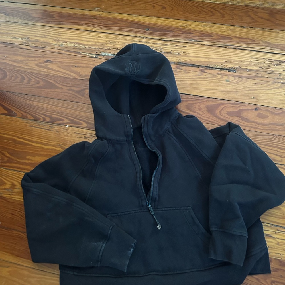 Lulu Black Scuba Hoodie size M/L
